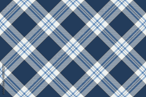 Tartan plaid background, diagonal check seamless pattern. Vector fabric texture for textile print, wrapping paper, gift card, wallpaper.
