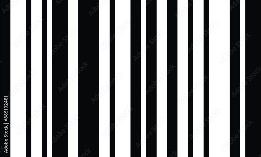 Pattern of vertical stripes, black and white thin and thick lines. Irregular stripe background, vector seamless texture. Abstract striped geometric design. Pattern of vertical stripes, black and white thin and thick lines. Irregular stripe background, vector seamless texture. Abstract striped geometric design.
