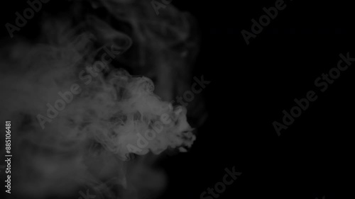 High Angle Shot Real Smoke at 4K #07