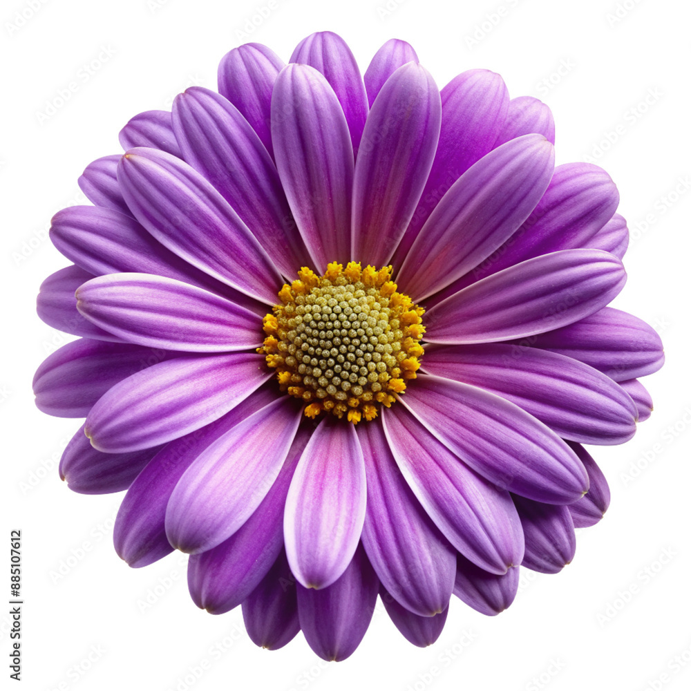 Purple daisy flower isolated on transparent background
Purple daisy flower isolated on transparent background