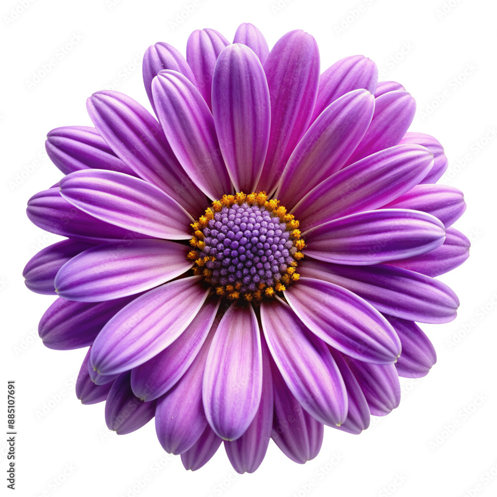 Purple daisy flower isolated on transparent background
Purple daisy flower isolated on transparent background