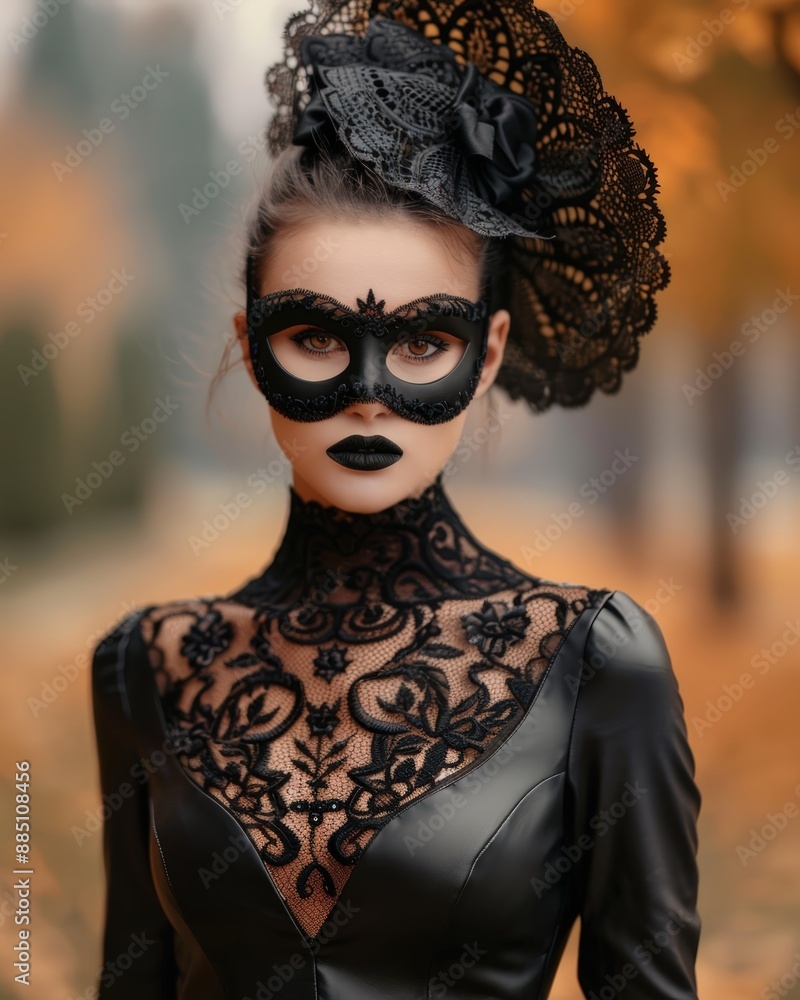 Mystical Gothic Portrait Enigmatic Woman in Ornate Mask and Intricate Jewelry Captivating Eyes and Braided Hair Amidst a Foggy Forested Background Evoking Dark Fantasy and Ethereal Beauty Brainstormin Mystical Gothic Portrait Enigmatic Woman in Ornate Mask and Intricate Jewelry Captivating Eyes and Braided Hair Amidst a Foggy Forested Background Evoking Dark Fantasy and Ethereal Beauty Brainstormin