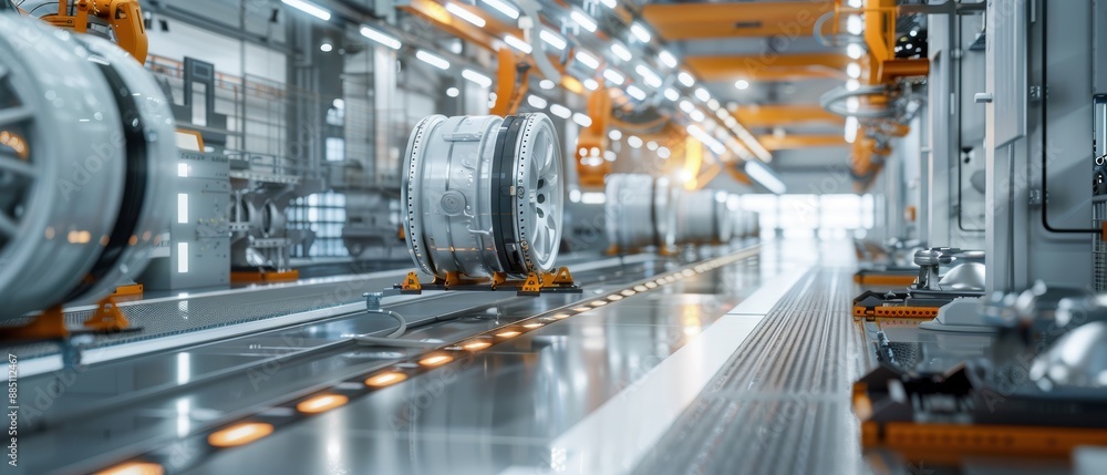 Efficient Robotic System Transporting Car Wheels in Automotive Production Line Efficient Robotic System Transporting Car Wheels in Automotive Production Line