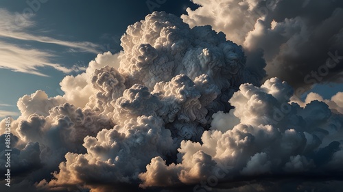 clouds over the mountains