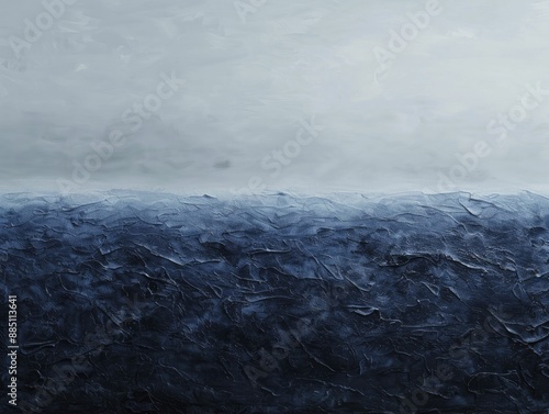 An abstract blue art piece evoking calm and tranquility with its gentle hues