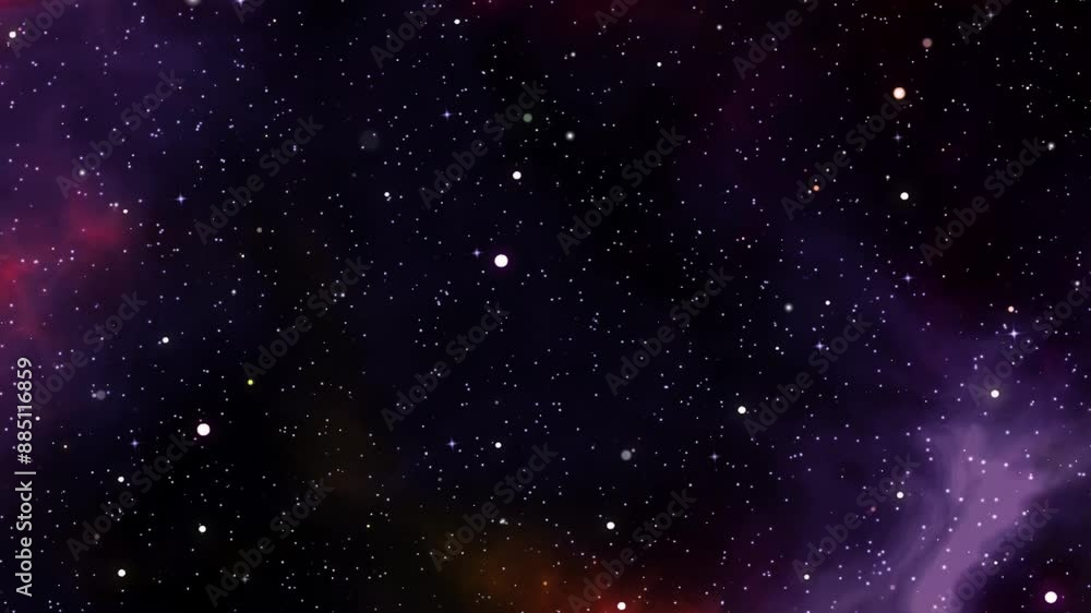 4k Glowing colorful huge nebula with young stars 4k Glowing colorful huge nebula with young stars