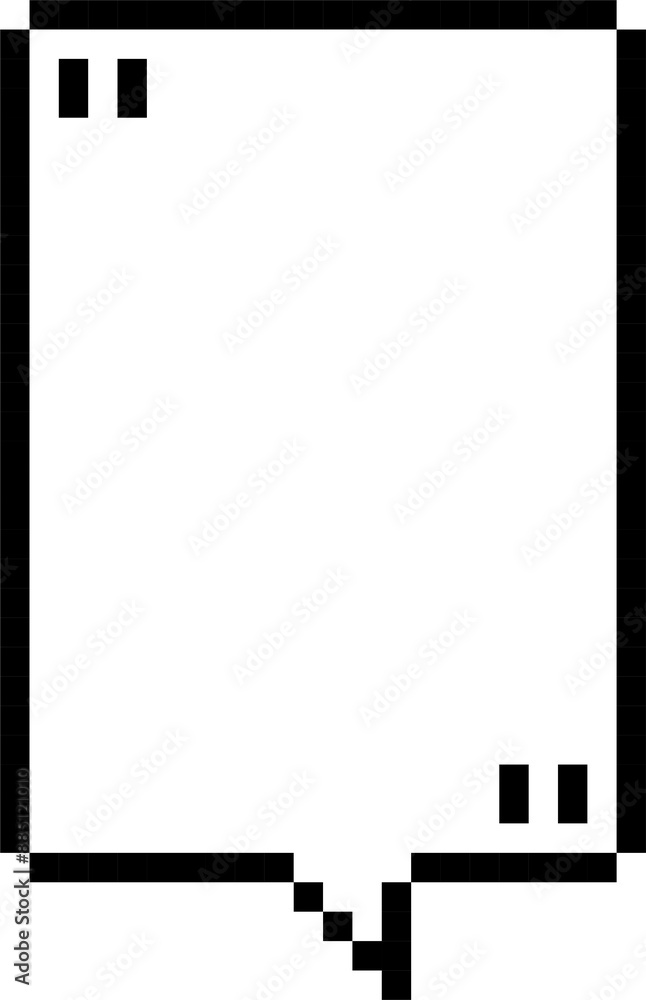 8bit retro game pixel speech bubble balloon with quotation marks, icon sticker memo keyword planner text box banner, flat png isolated transparent element design 8bit retro game pixel speech bubble balloon with quotation marks, icon sticker memo keyword planner text box banner, flat png isolated transparent element design