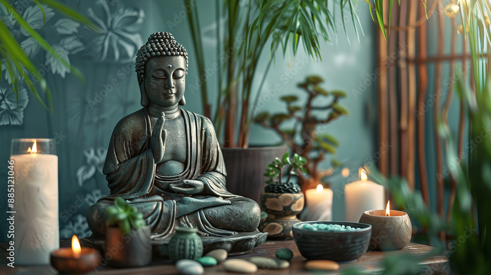 wallpaper of the wonder of feng shui with empty copy space wallpaper of the wonder of feng shui with empty copy space