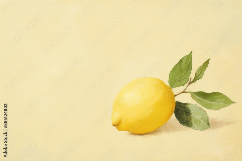 Close up on pale lemon painting fruit plant. Close up on pale lemon painting fruit plant.