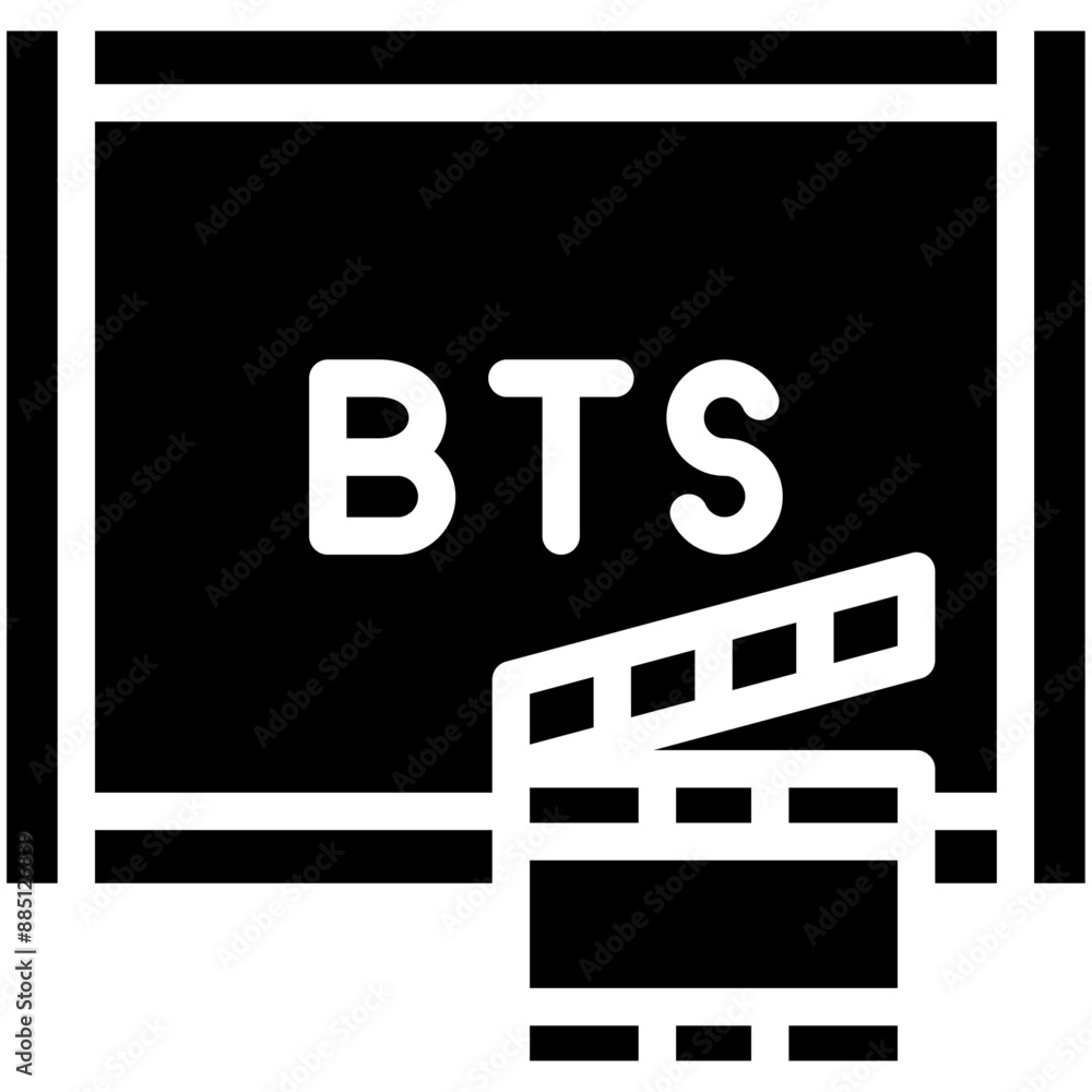 Behind The Scenes vector icon illustration of Filmmaking iconset. Behind The Scenes vector icon illustration of Filmmaking iconset.