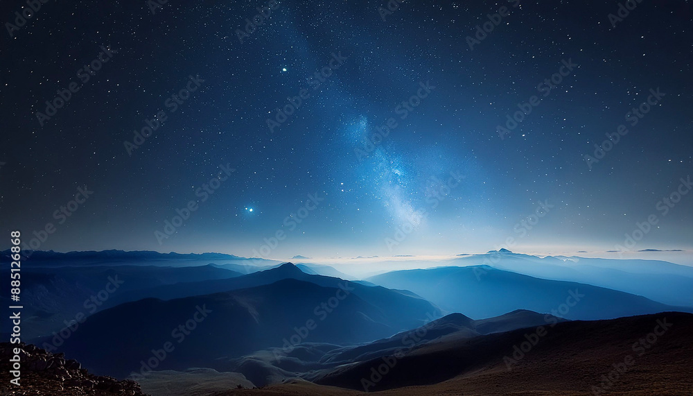 夜空　星　 earth Generative AI