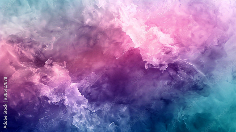 Fototapeta premium Abstract purple, pink, and blue watercolor swirls
