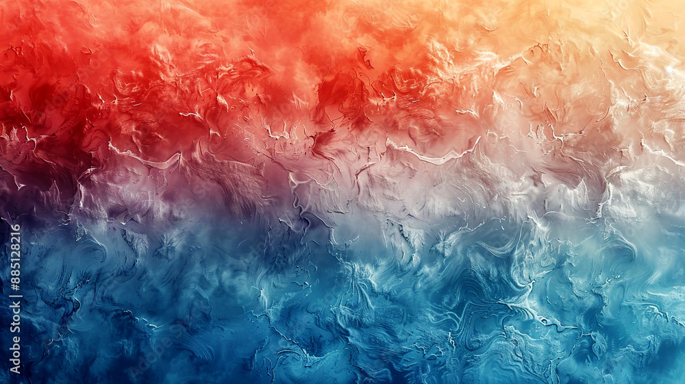 Fototapeta premium Abstract red and blue swirling digital art