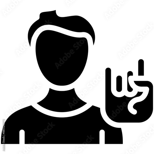 Subculture vector icon illustration of Lifestyles iconset.