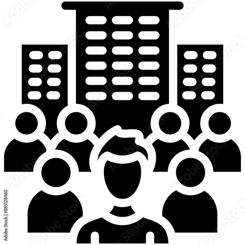 Society vector icon illustration of Lifestyles iconset.