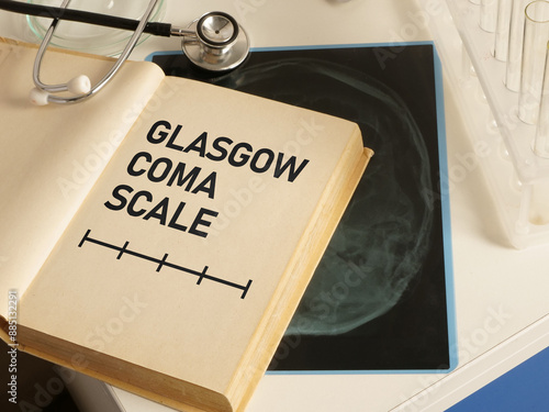 Glasgow Coma Scale GCS is shown using the text photo