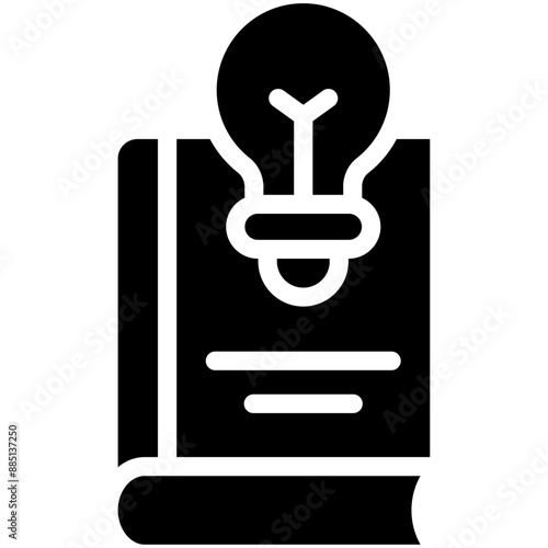 Knowledge vector icon illustration of Literature iconset.