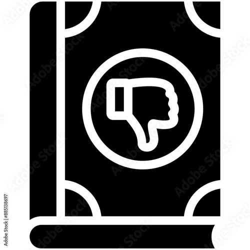 Criticism vector icon illustration of Literature iconset.