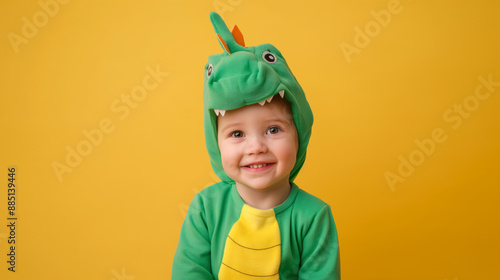 cute kid  green dragon, little boy costume party fancy dress cute sleepwear pajamas