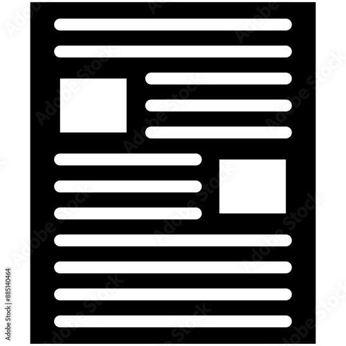 Article vector icon illustration of Literature iconset.