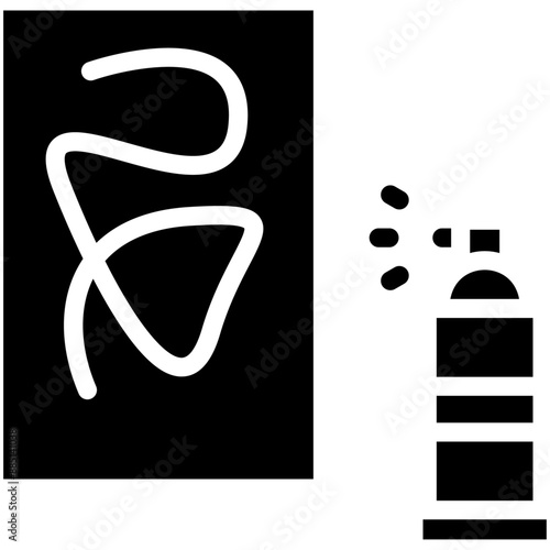 Vandalism vector icon illustration of Protesting and Civil Disobedience iconset.