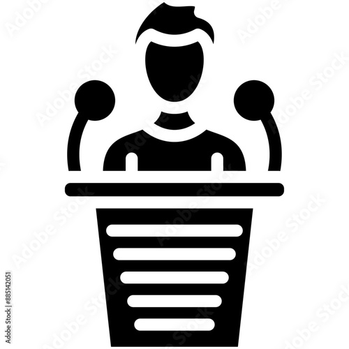 Politics vector icon illustration of Protesting and Civil Disobedience iconset.