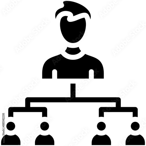Organization vector icon illustration of Protesting and Civil Disobedience iconset.