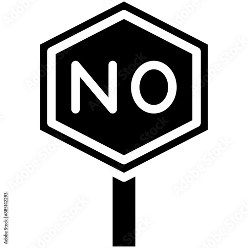 No vector icon illustration of Protesting and Civil Disobedience iconset.