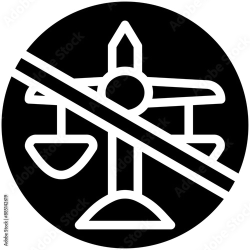 Injustice vector icon illustration of Protesting and Civil Disobedience iconset.