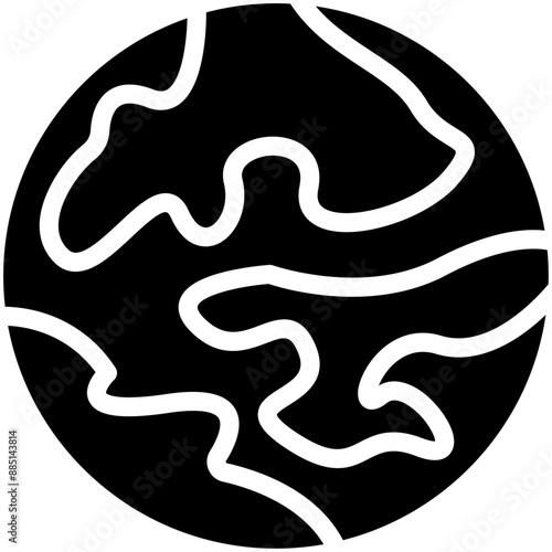 Earth vector icon illustration of Protesting and Civil Disobedience iconset.