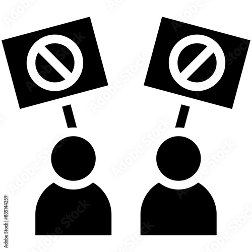 Civil Disobedience vector icon illustration of Protesting and Civil Disobedience iconset.