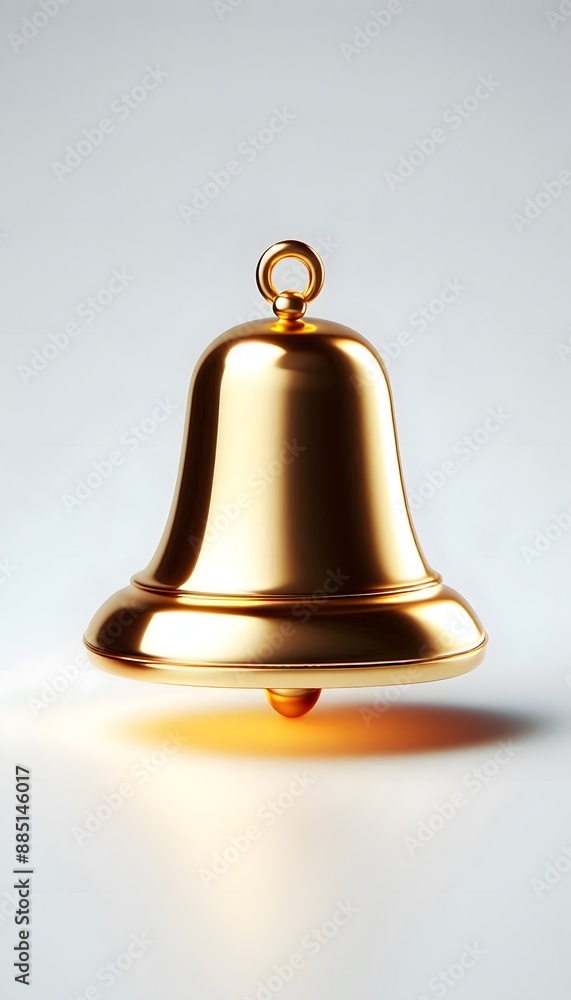 golden bell isolated on white golden bell isolated on white