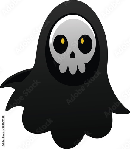 Spooky Ghost Haunts the Night. 