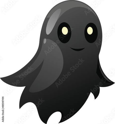 Spooky Ghost Haunts the Night. 