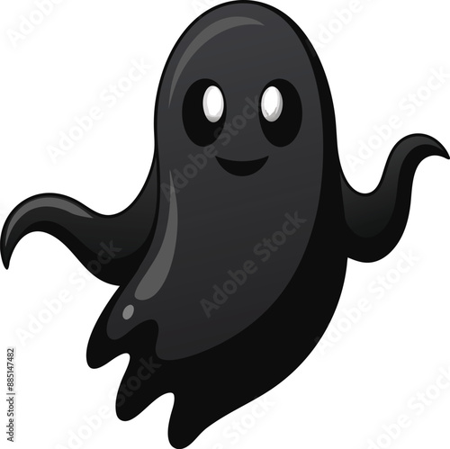 Spooky Ghost Haunts the Night. 