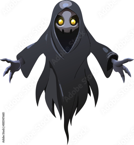 Spooky Ghost Haunts the Night. 