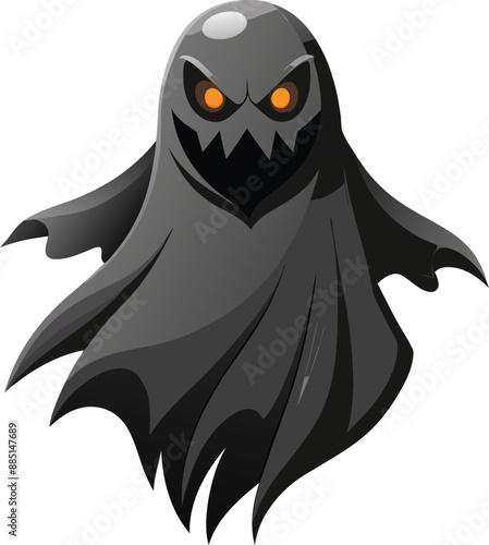Spooky Ghost Haunts the Night. 