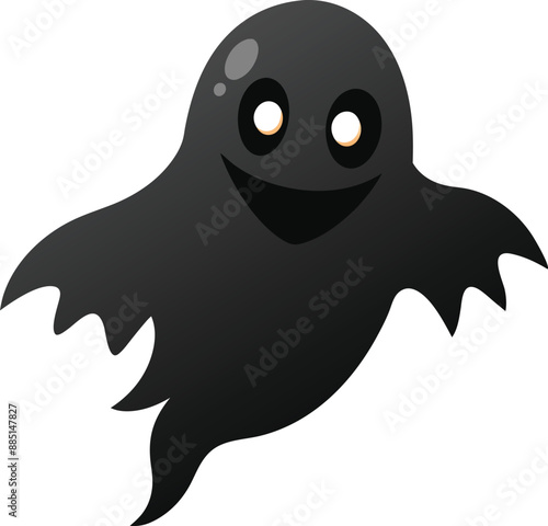Spooky Ghost Haunts the Night. 