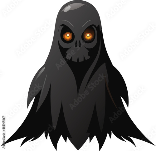 Spooky Ghost Haunts the Night. 