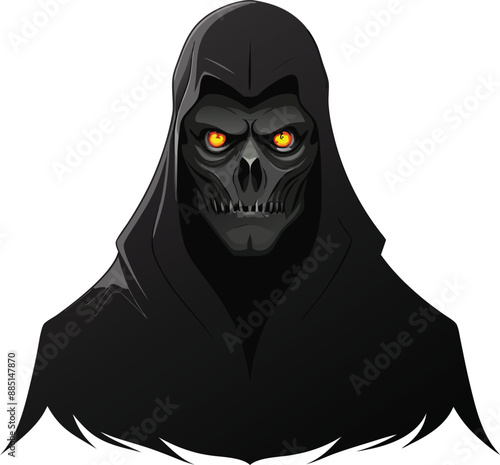 Spooky Ghost Haunts the Night. 