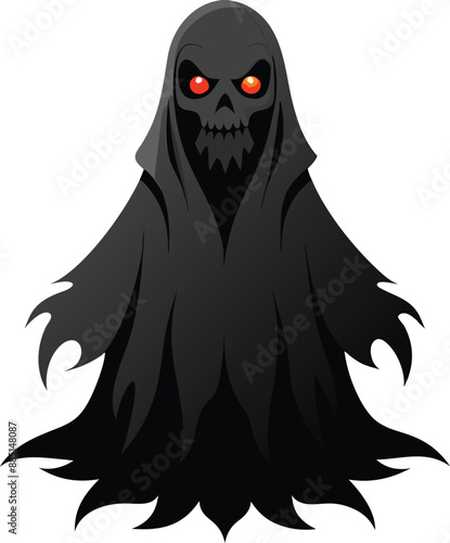 Spooky Ghost Haunts the Night. 