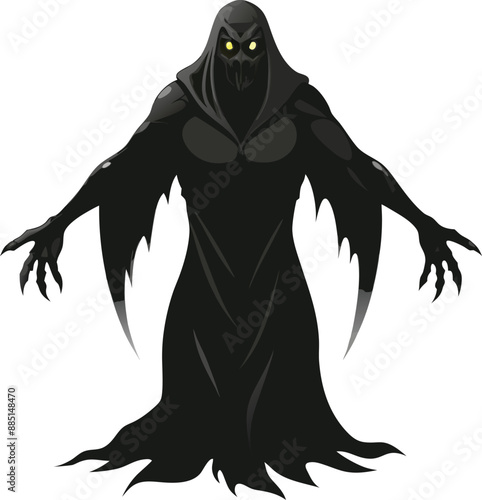 Spooky Ghost Haunts the Night. 