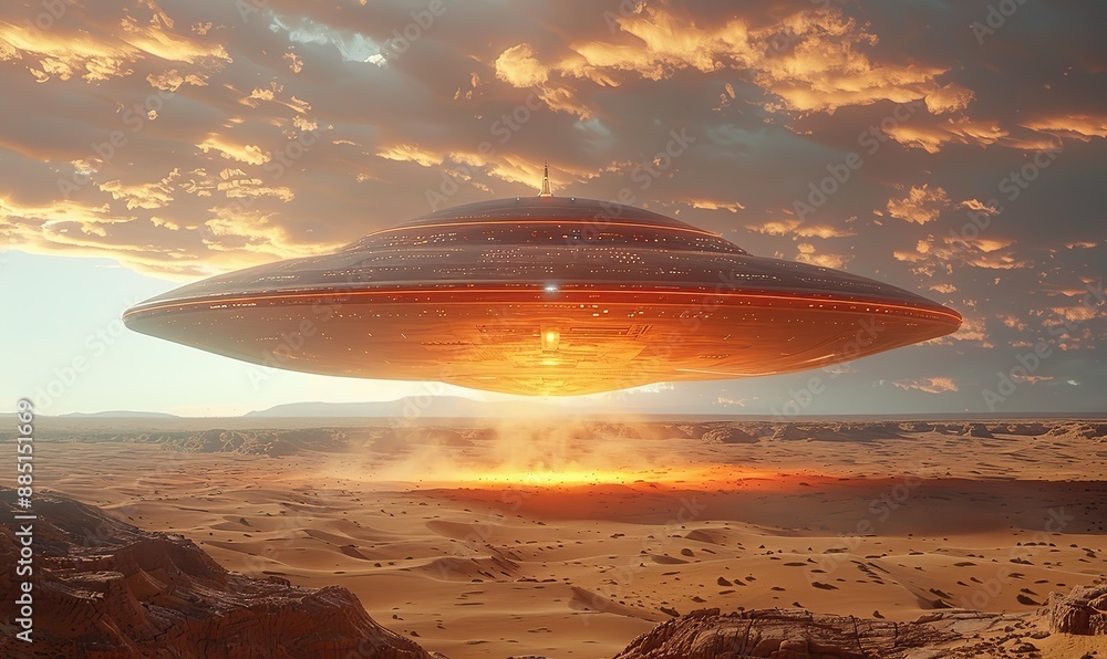 ufo flying over the desert ufo flying over the desert
