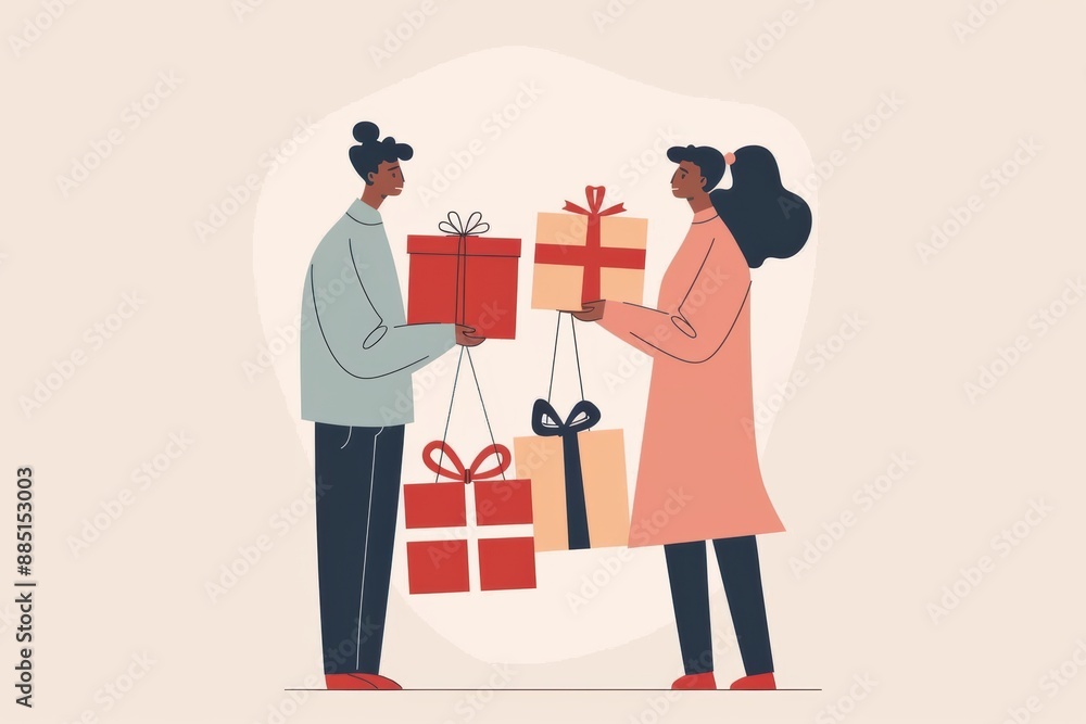 Presenting gifts on holidays brings joy and festive cheer to every celebration. Presenting gifts on holidays brings joy and festive cheer to every celebration.