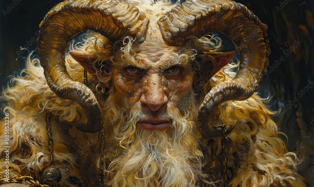 portrait of satyr creature portrait of satyr creature