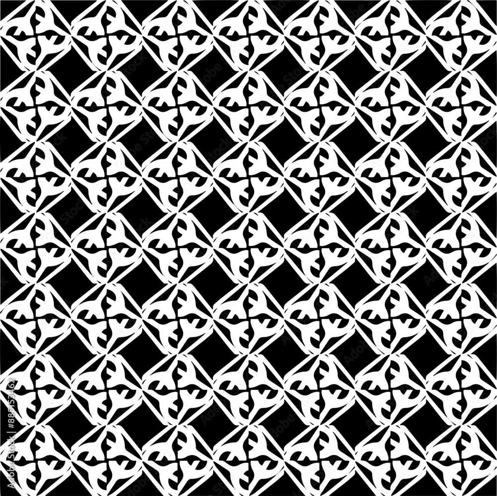 Abstract black figures on a whire background. Seamless texture for fashion, textile design, on wall paper, wrapping paper, fabrics and home decor. Simple repeat pattern. Abstract black figures on a whire background. Seamless texture for fashion, textile design, on wall paper, wrapping paper, fabrics and home decor. Simple repeat pattern.