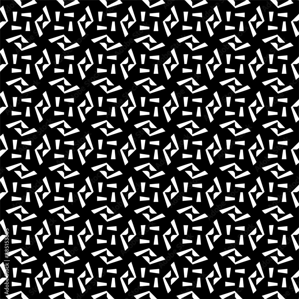Abstract black figures on a whire background. Seamless texture for fashion, textile design, on wall paper, wrapping paper, fabrics and home decor. Simple repeat pattern. Abstract black figures on a whire background. Seamless texture for fashion, textile design, on wall paper, wrapping paper, fabrics and home decor. Simple repeat pattern.