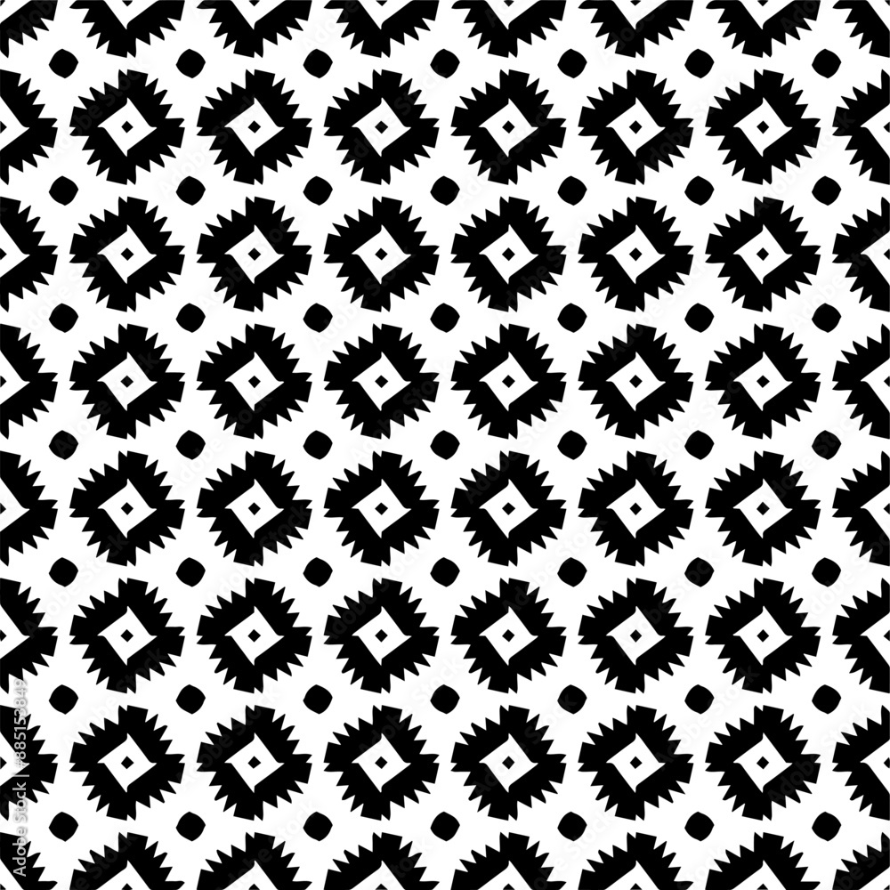 Abstract black figures on a whire background. Seamless texture for fashion, textile design, on wall paper, wrapping paper, fabrics and home decor. Simple repeat pattern. Abstract black figures on a whire background. Seamless texture for fashion, textile design, on wall paper, wrapping paper, fabrics and home decor. Simple repeat pattern.