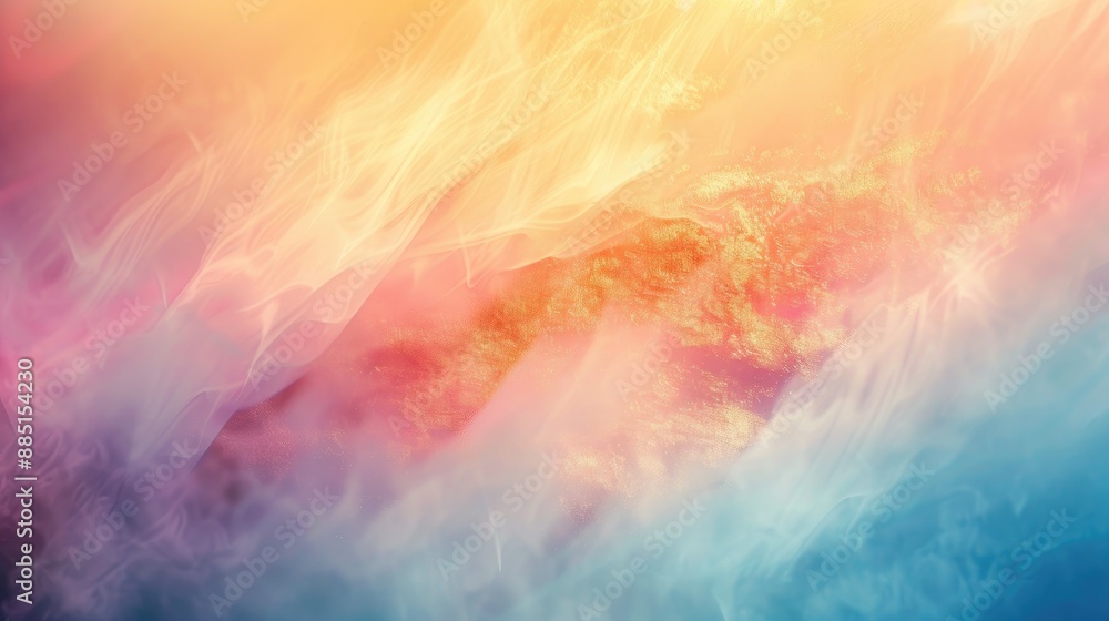 Soft abstract background with warm pastel colors, blurred and grainy gradient for a serene and dreamy effect Soft abstract background with warm pastel colors, blurred and grainy gradient for a serene and dreamy effect