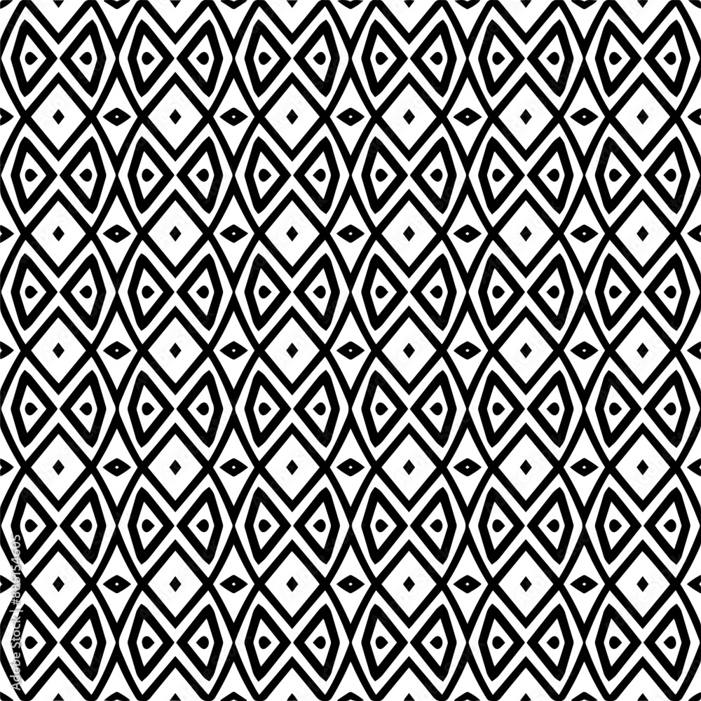 Abstract black figures on a whire background. Seamless texture for fashion, textile design, on wall paper, wrapping paper, fabrics and home decor. Simple repeat pattern. Abstract black figures on a whire background. Seamless texture for fashion, textile design, on wall paper, wrapping paper, fabrics and home decor. Simple repeat pattern.
